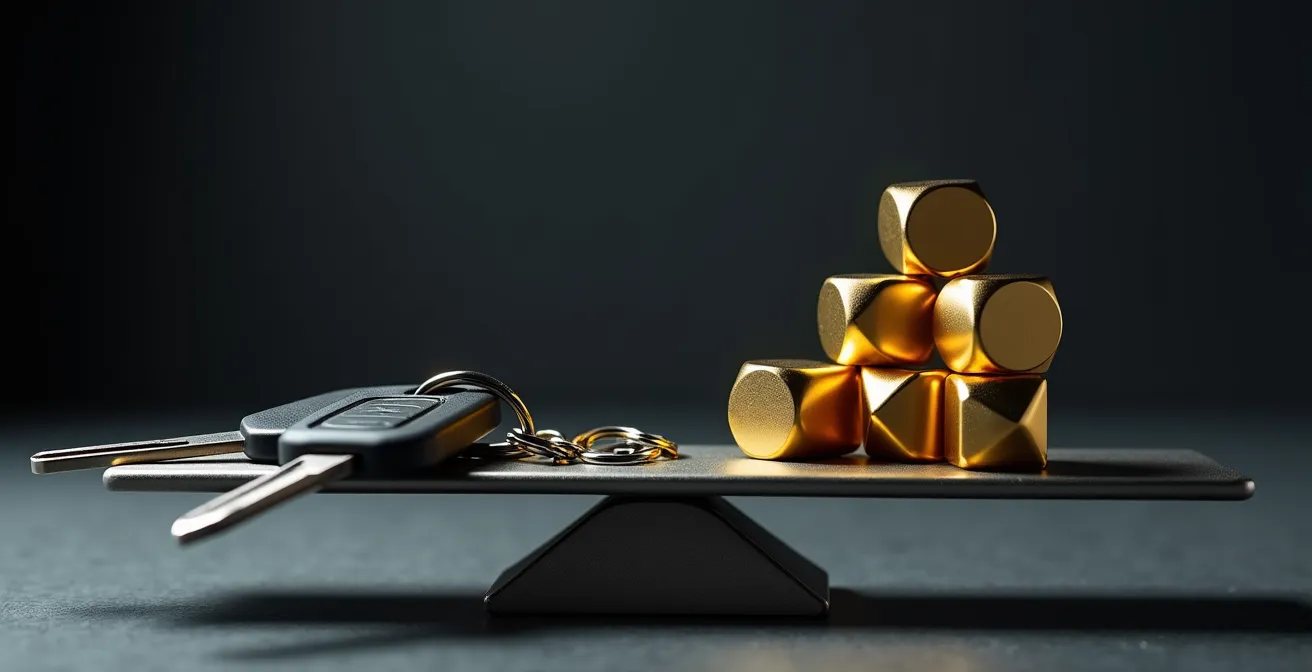 Análisis visual del coste de oportunidad en financiación de vehículos