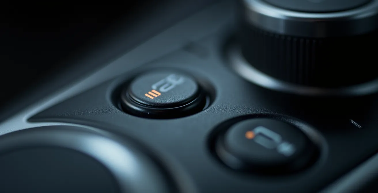 Interior de vehículo híbrido enchufable mostrando botones de modos de conducción