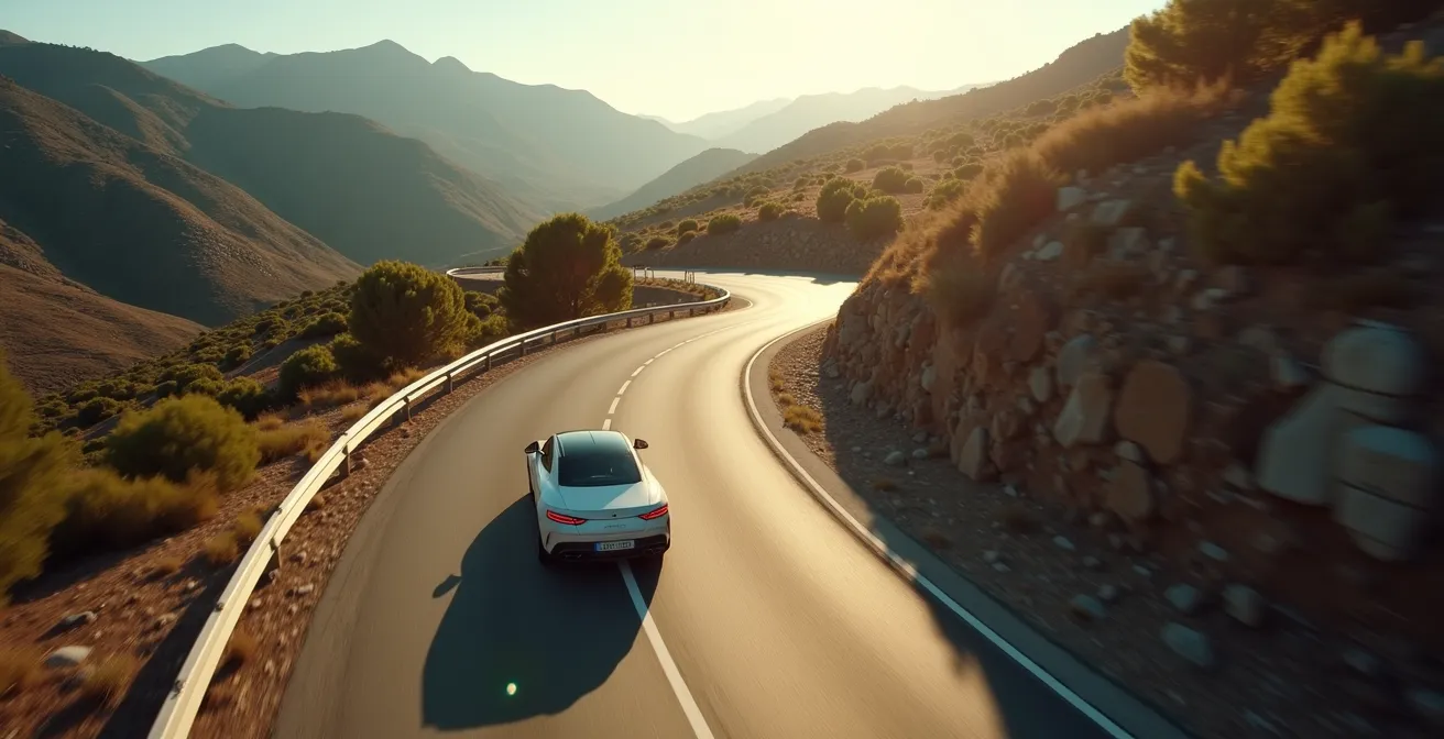 Técnica de aprovechamiento del freno motor en descenso de puerto español